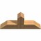 Ekena Millwork Portland Timber Gable Bracket, Western Red Cedar, 36"W x 15"H x 5 1/2"D x 5 1/2"F, 10/12 Pitch GBW036X15X0606POR00SWR - alternate 3